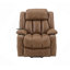 Fauteuil inclinable électrique en cuir avec fonction de levage, de chauffage et de massage