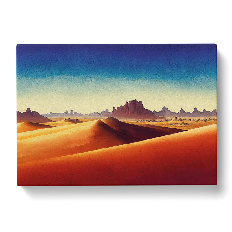Desert In Watercolour Vol.2 - Wrapped Canvas, 50cm H x 76cm W x 3cm D