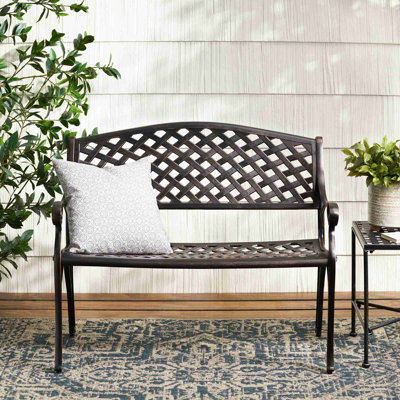 Banc de patio en aluminium