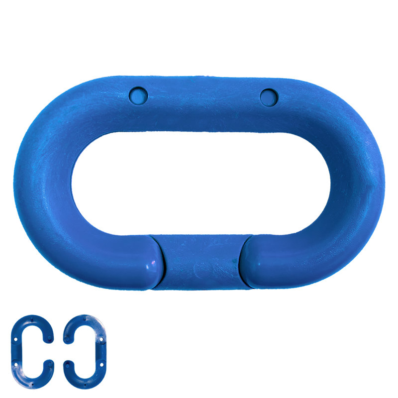 Maillon maître en plastique, Bleu, H 1,05 po x l 10 po x P 0,17 po