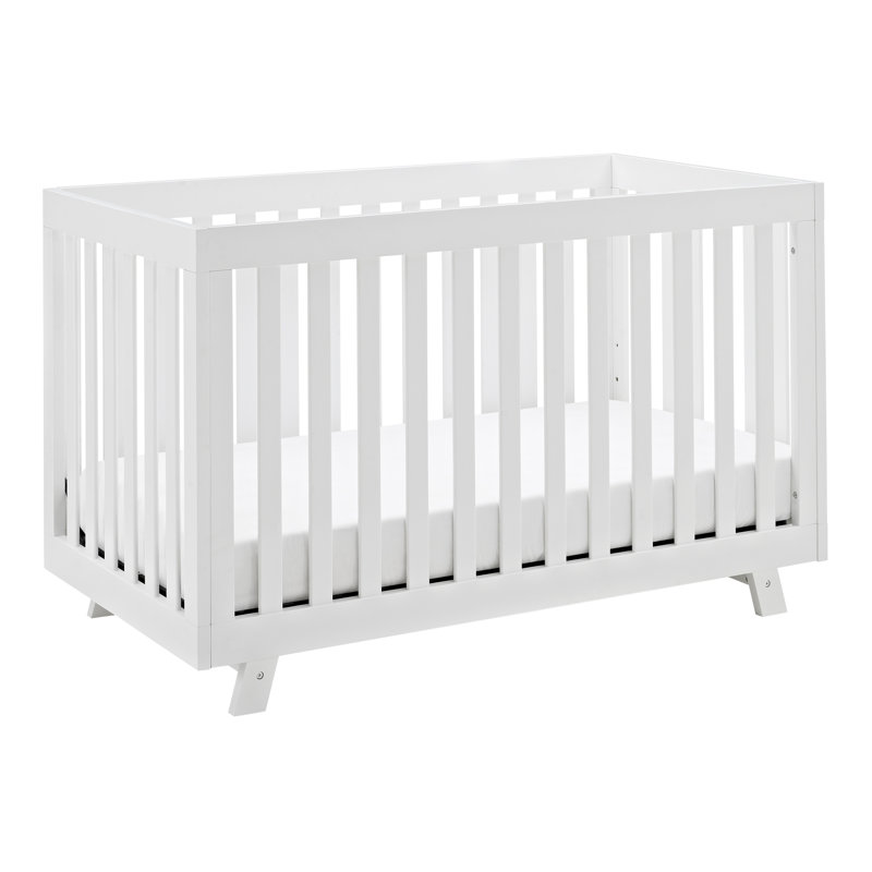 Lit de bébé convertible 3-en-1 Beckett, Noir, Lit de bébé + matelas