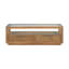 Table basse moderne en bois avec 2 tiroirs, table basse minimaliste, tablette de rangement ouverte pour le salon