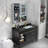 Kentez 20'' W 24'' H Surface Framed Medicine Cabinet Mirror Adjustable-582534674