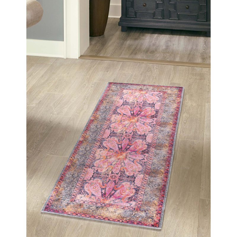 Guth Chenille Washable Oriental Indoor Rug, Runner 2'7" x 13'1"