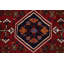 Tapis unique en laine noué à la main style Shiraz des années 2010 de 3 pi 6 po x 4 pi 11 po rouge