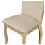 Ensemble de 4 chaises de salle à manger en bois massif avec sièges rembourrés TREXM, finition bois naturel délavé-129230155