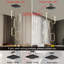 5-ring Modern Led Dimmable Chandelier Black-130134090