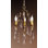 3 - Light Candle Style Empire Chandelier with Crystal Accents