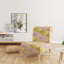 Fauteuil de chambre en tissu Golden
