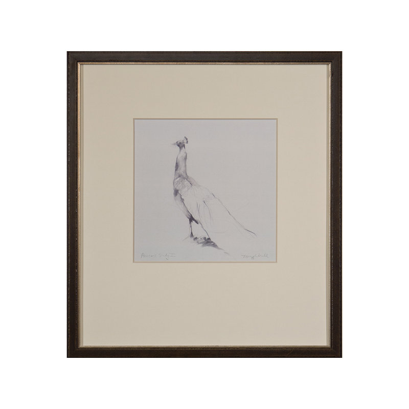 «Peacocks I» par Daughdrill - peinture encadrée
