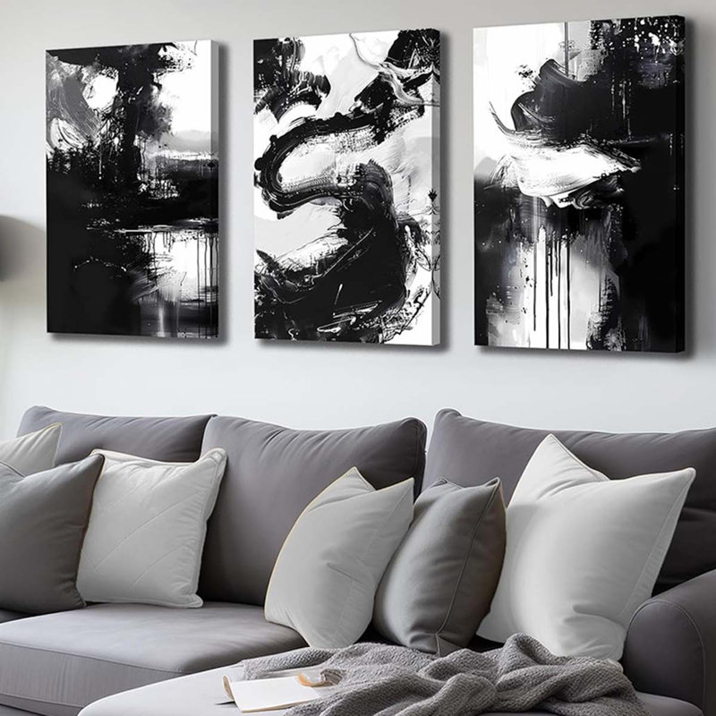 3 Piece Wrapped Canvas Print, 60 cm H x 120 cm W