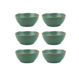 Gemstone Jade Stoneware Rice Bowl