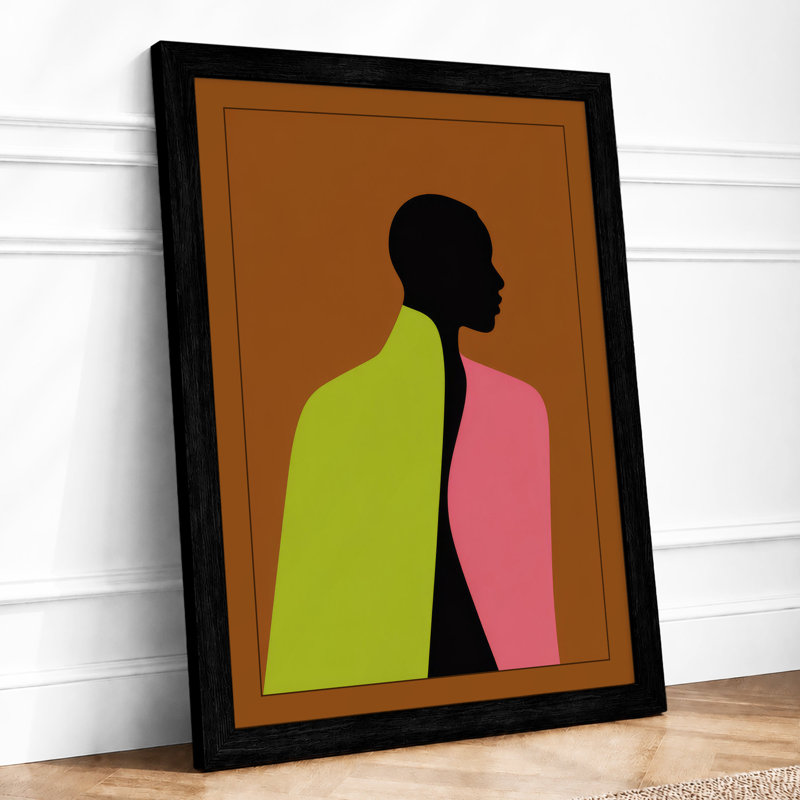 Silhouette In Contrasts Minimalist - Print, A4 - 29.7 x 21.0 cm, Black