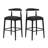 Eameson Mid-Century Modern Upholstered Stools With Rubberwood Frame-119920219-119920222