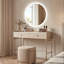 Round Lighted Wall Mounted Bathroom Mirror-1137819436