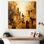 Modern Cityscape Skycraper Bronze Blocks I - Skyscrapers Wall Decor