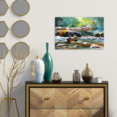 In The Boat II by Dean Crouser - Wrapped Canvas Painting