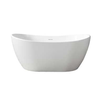 56'' x 32'' Freestanding Soaking Solid Surface Bathtub