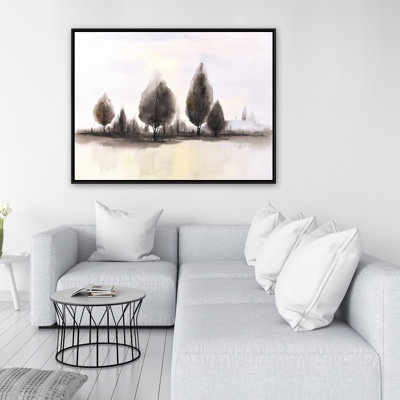 «Landscape of Trees» - Décorations sur toile encadrées pour salle de bain