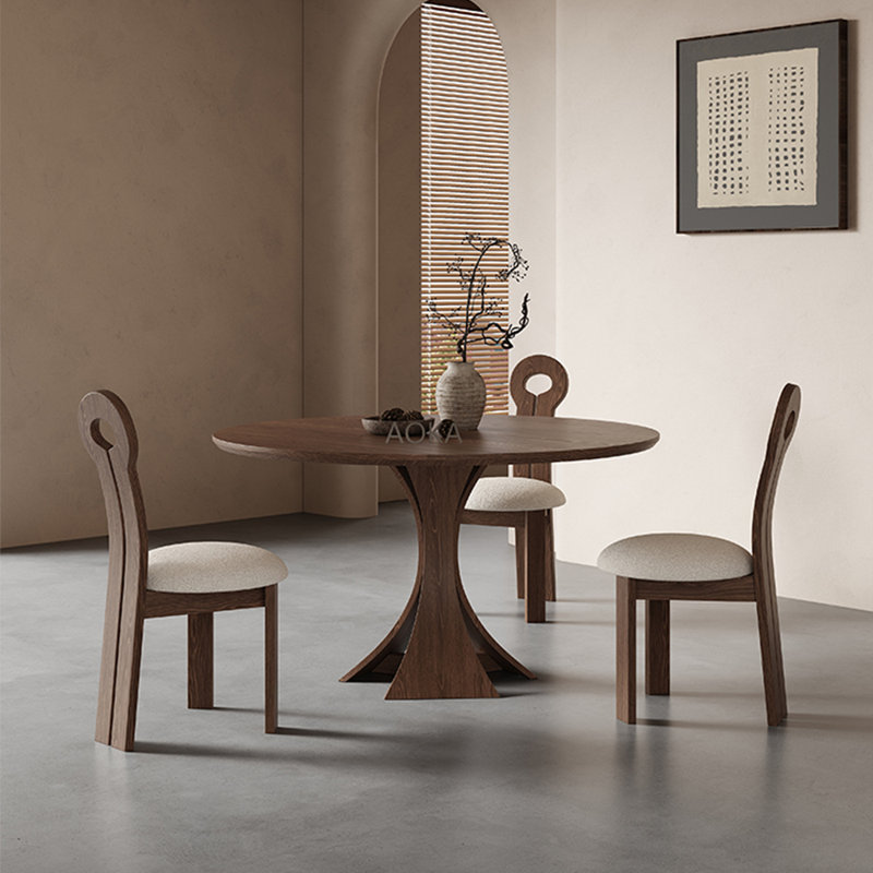 Table de salle à manger ronde 47,2 po Temekia