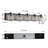 5-lamp matte black glass adjustable iron Vanity Light
