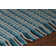 Tapis bleu/gris tissé à la main Seffner