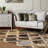 4' X 6' Quatrefoil Power Loom Distressed Stain Resistant Area Rug