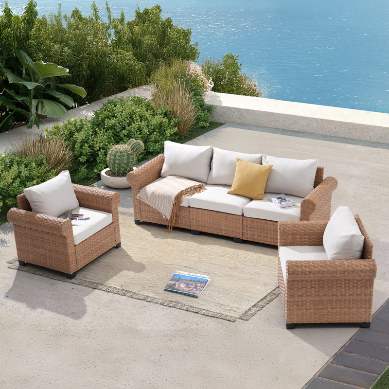 5 - Person Outdoor Seating Group With Cushions