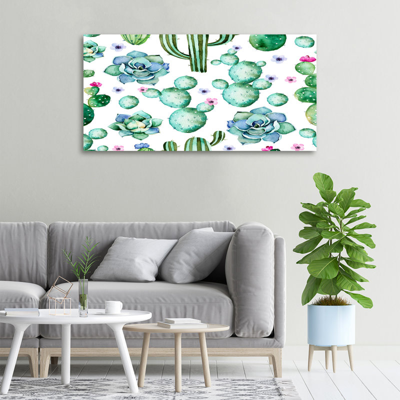 Cacti - No Frame Print on Canvas