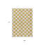 Tapis intérieur lavable à pois doré et ivoire 5 pi x 8 pi
