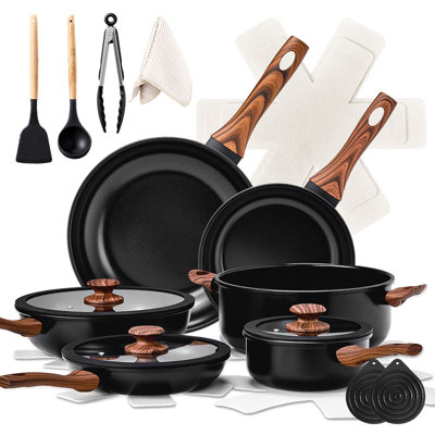 11 - Piece Non-Stick Aluminum Cookware Set