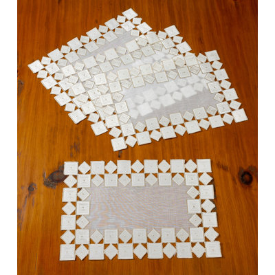 Sevill Polyester Embroidered Rectangle Placemat