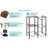 4 Tier Water Jug Holder with Shelves