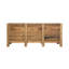 Buffet en bois de pin massif de 81,25 po Bridy