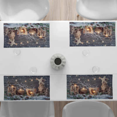 Polyester Abstract Rectangle Placemat