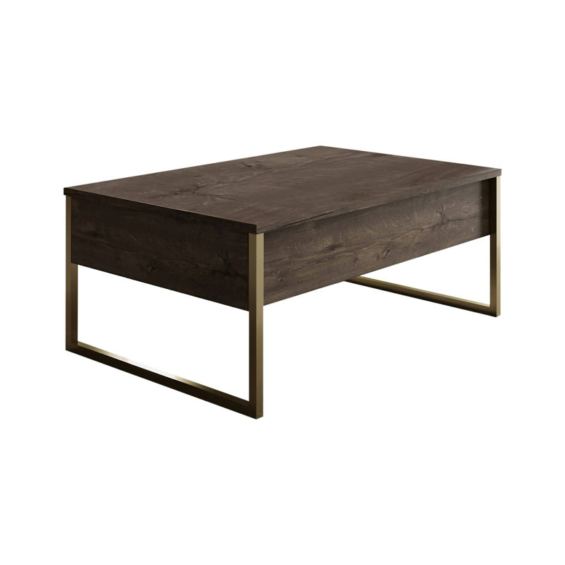 Tahana Sled Coffee Table, Brown/Gold