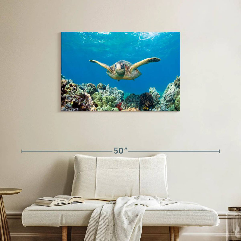 Maui Green Sea Turtle, 24" H x 36" W
