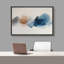 «Abstract Blot in Blue and Brown», reproduction d'art sur toile encadrée très grande-52435681-52435688
