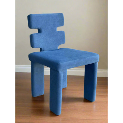 Kelli Mya Velvet Upholstered Dining Chair – Fully Upholstered Accent or Side Chair with Modern Silhouette