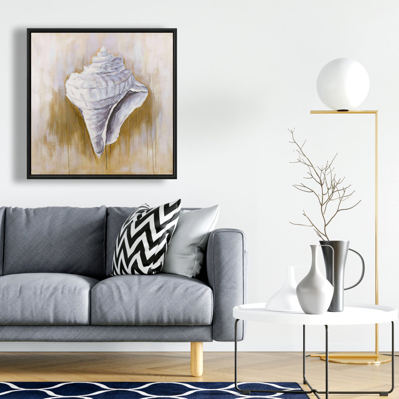 Toile encadrée Coastal Conical Shell - Décoration intérieure contemporaine