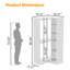Système de placard d'angle de 80 po en L avec tablettes et tringles de suspension, organisateur de garde-robe ouvert pour chambre à coucher
