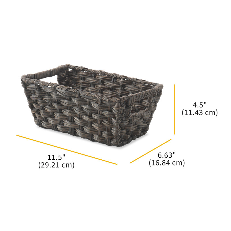 Dotted Line™ Acton Bin, Brown, Small