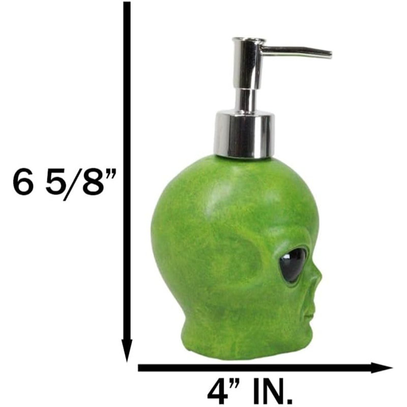 Distributeur de savon liquide vert extra-terrestre Roswell Alien