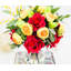 Roses et pivoines, arrangement de fausses fleurs par 