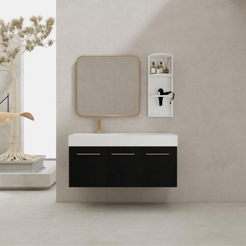 Ensemble de meuble-lavabo mural 48 po Roomfitter, Left, 47"