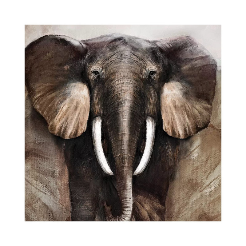 Majestic Encounter by Ruane Manning - Wrapped Canvas Gallery-Wrapped Canvas Giclée, 45.72 cm H x 45.72 cm W