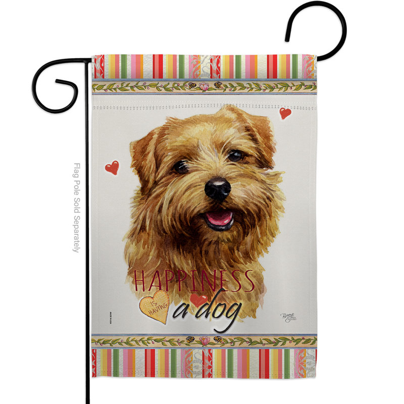Coussin décoratif à 2 faces en polyester 20 x 13 po Bulldog Happiness-impressions Drapeau pour la maison
