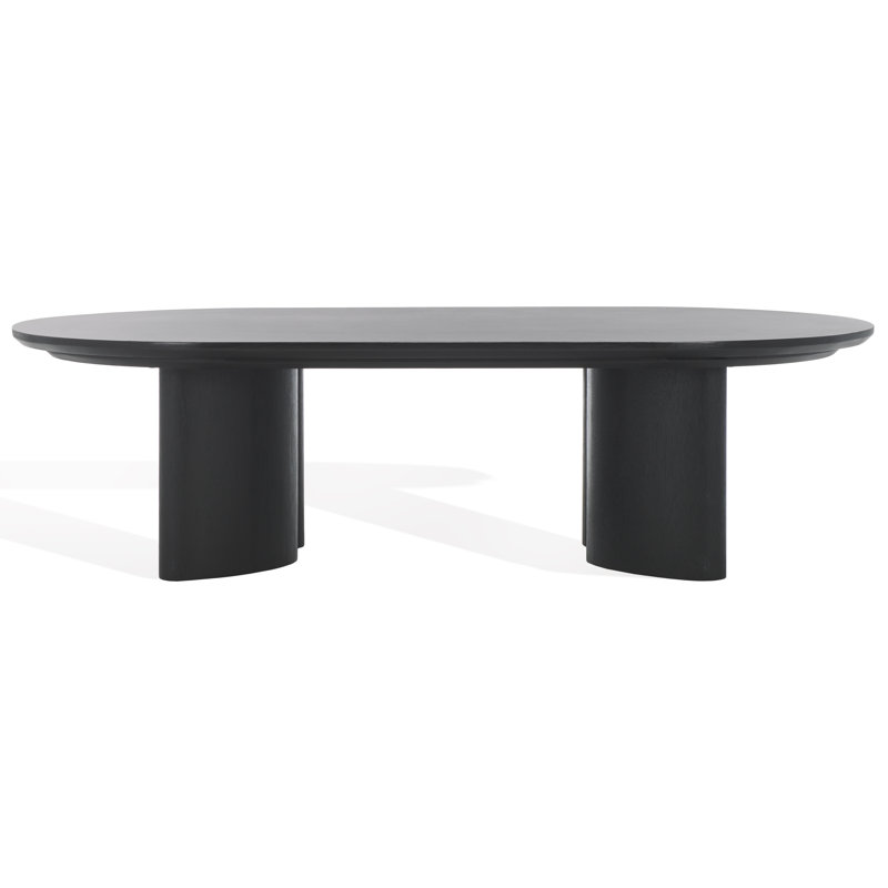 Barnard Oval Wood Coffee Table, Black