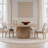 Belize 72" Round Reclaimed Pine Modern Dining Table with Ball Pedestal Base-124434256