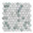 Eterna Hex 1" x 1" Green Honeycomb Glass Mosaic Floor and Wall Tile-108486542